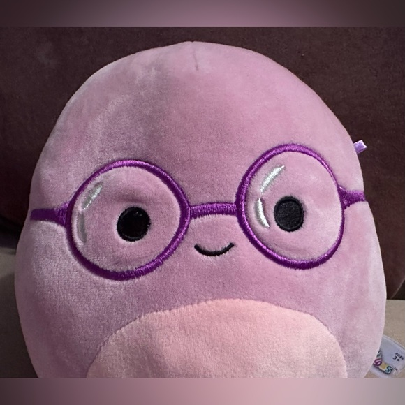 Kellytoy Beula the Octopus Back to School Glasses Squishmallow Plush Stuffed Toy - Picture 3 of 10